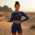 SEEK Premium Blue Salmon Short Co-ord Set