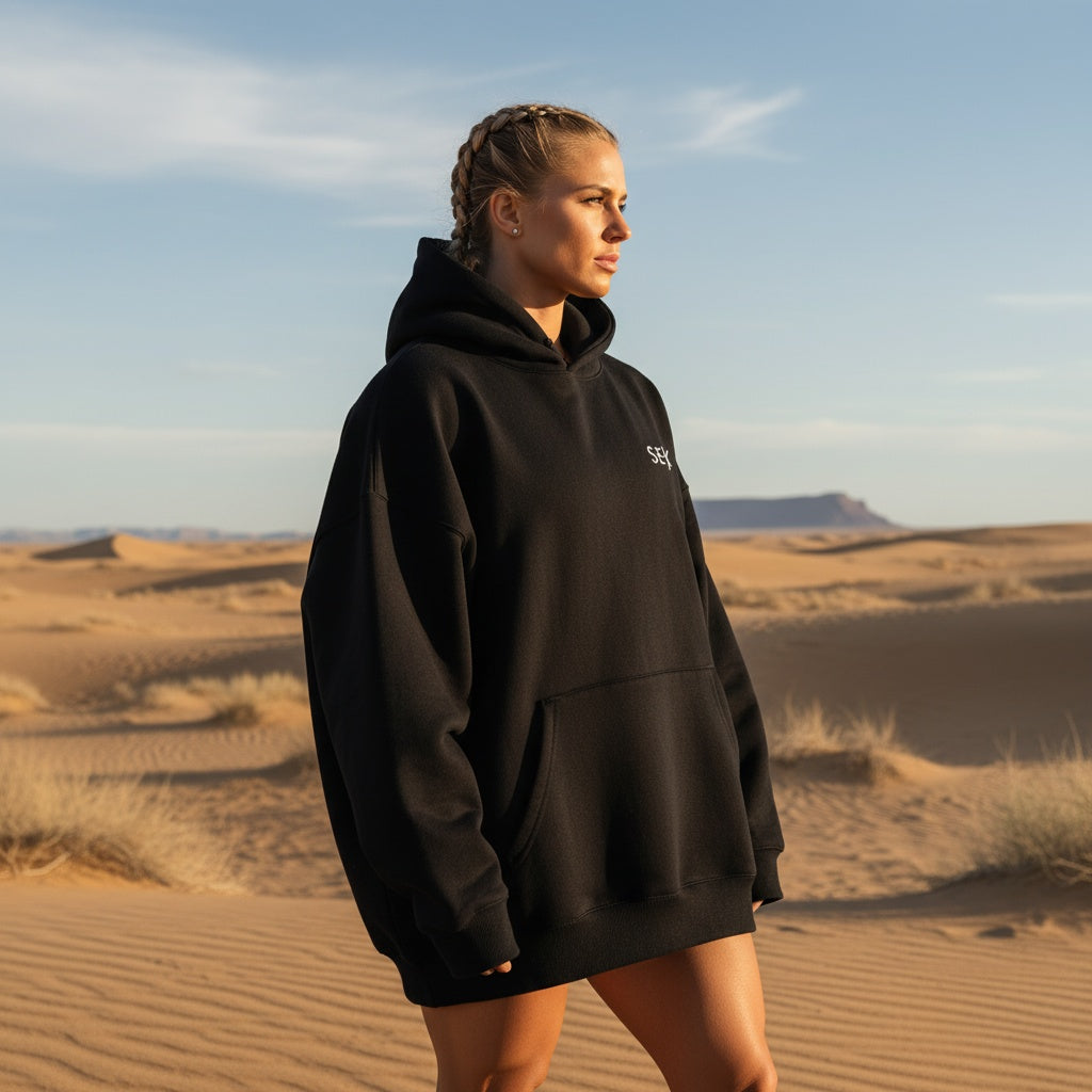 SEEK Oversized Black Arch Women’s Hoodies