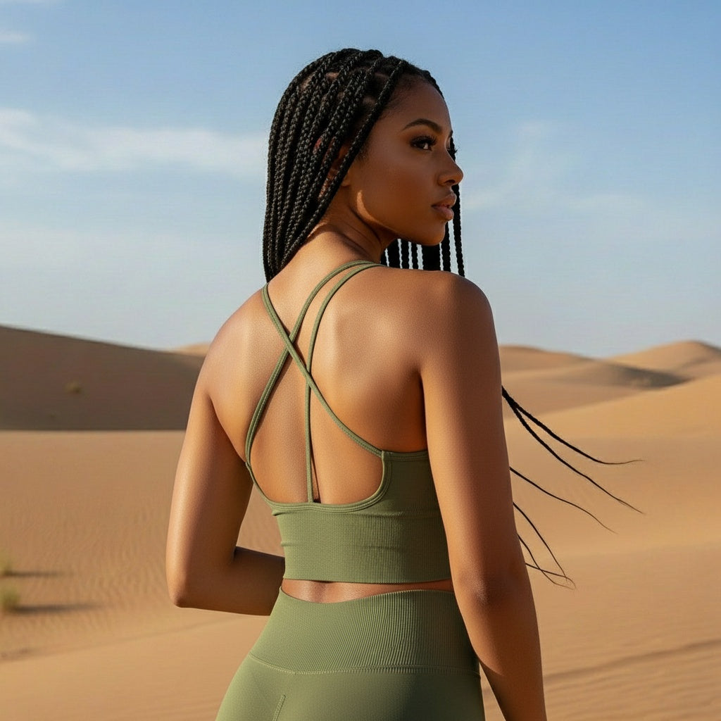 SEEK Green Safari Top