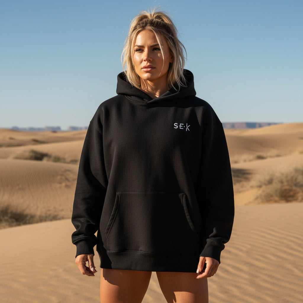 SEEK Oversized Black Arch Women’s Hoodies