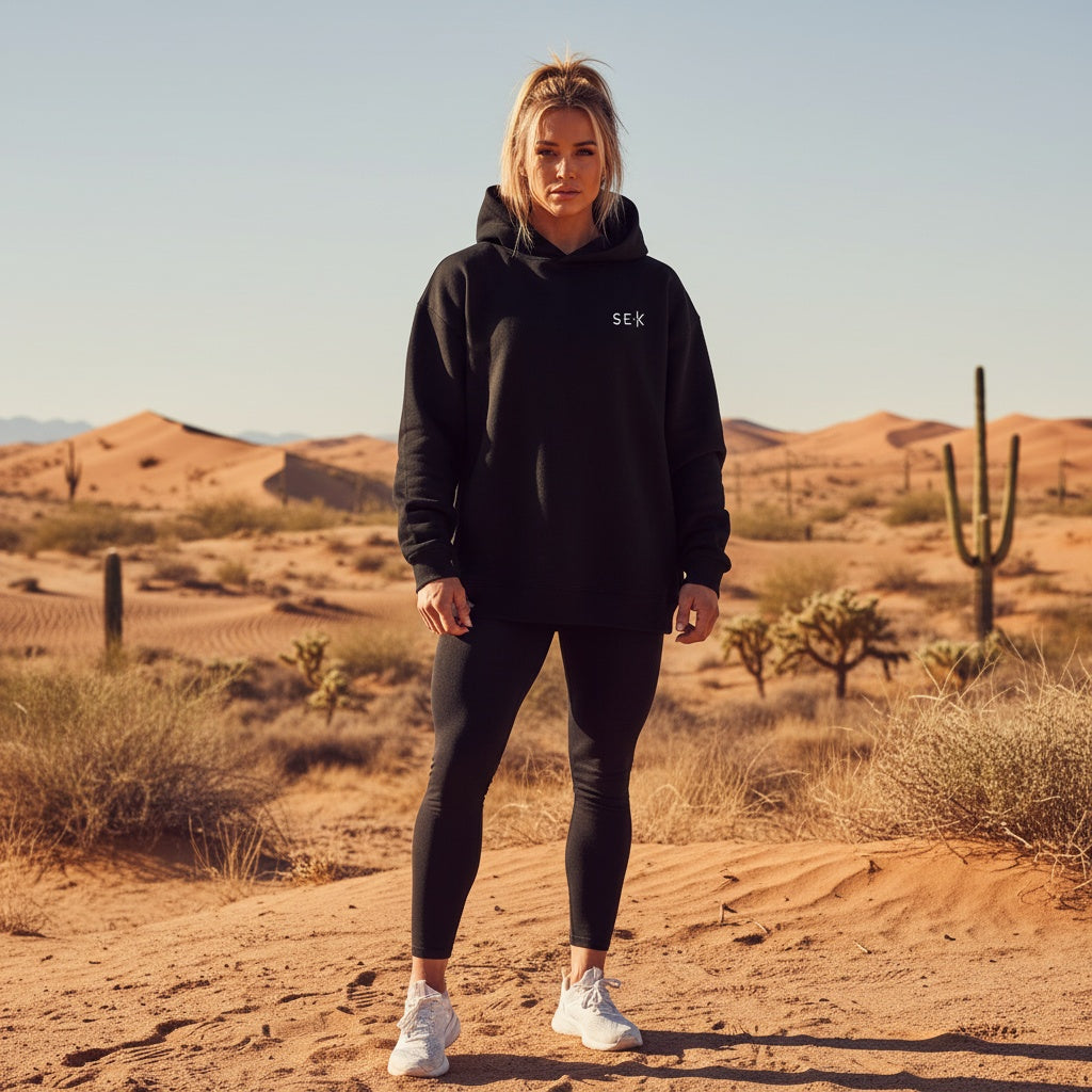 SEEK Oversized Black Arch Women’s Hoodies