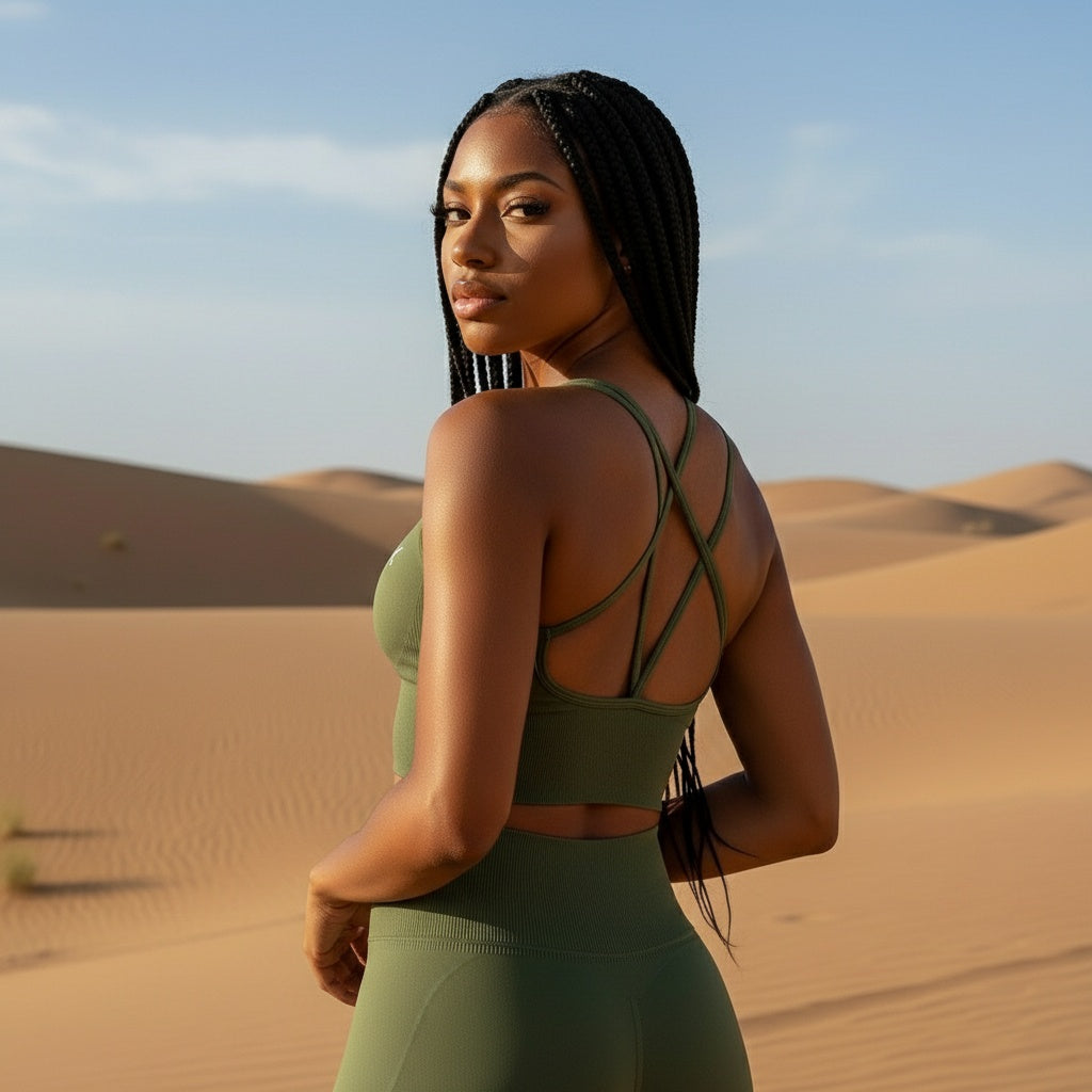 SEEK Green Safari Top