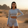 SEEK Premium Light Grey Short Co-ord Set