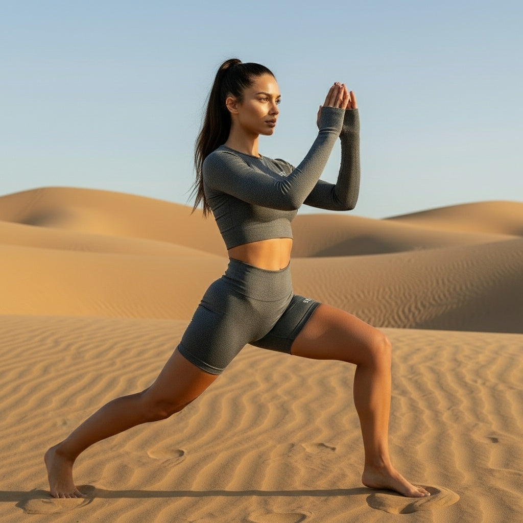 SEEK Premium Grey Line Short Co-ord Set